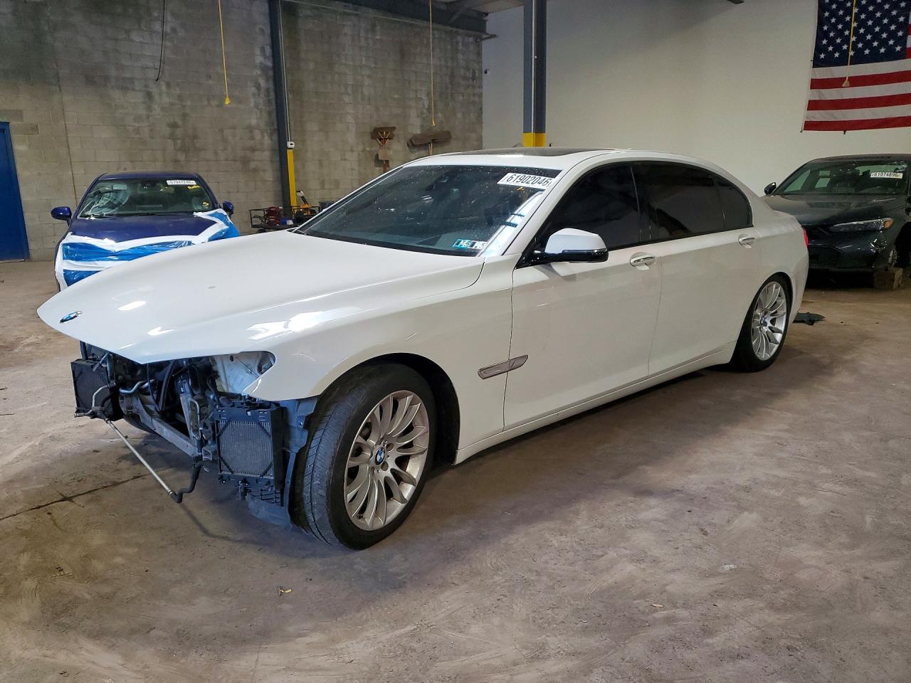 2014 Bmw 750 Li White vin: WBAYE8C56ED780500