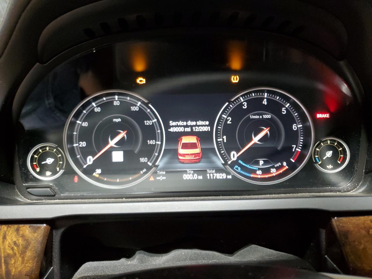 2015 Bmw 750 Li Черный vin: WBAYE8C57FD781057