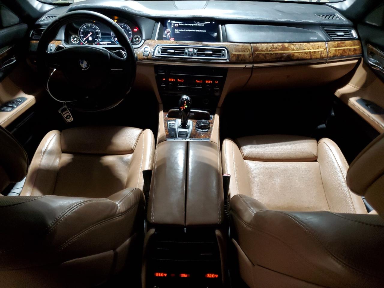 2015 Bmw 750 Li Черный vin: WBAYE8C57FD781057