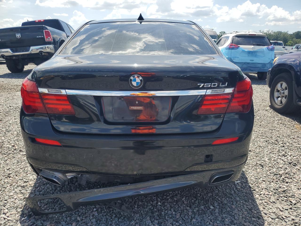 2015 Bmw 750 Li Black vin: WBAYE8C57FD781172