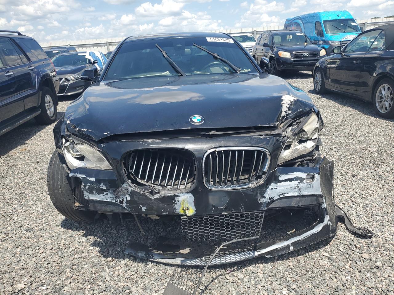 2015 Bmw 750 Li Black vin: WBAYE8C57FD781172