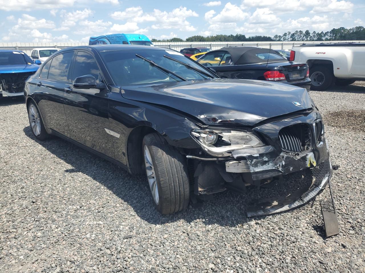 2015 Bmw 750 Li Black vin: WBAYE8C57FD781172