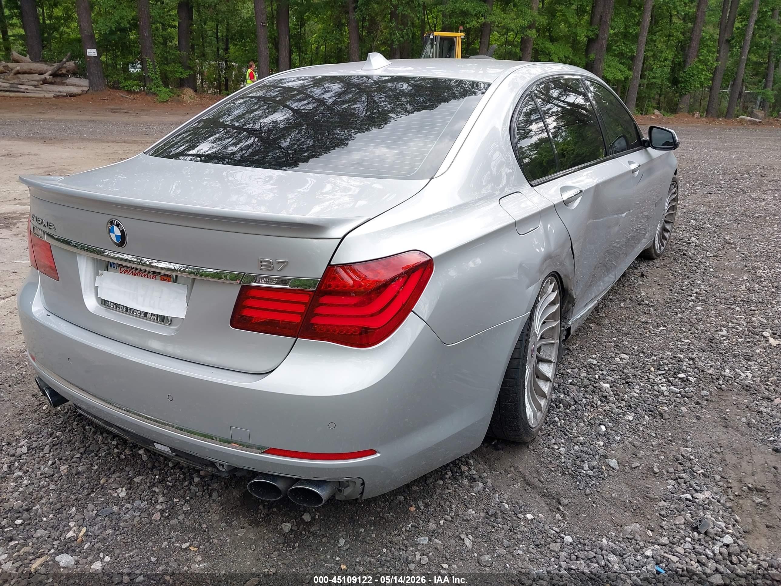 2013 Bmw 750li   Серый vin: WBAYE8C58DDS15910