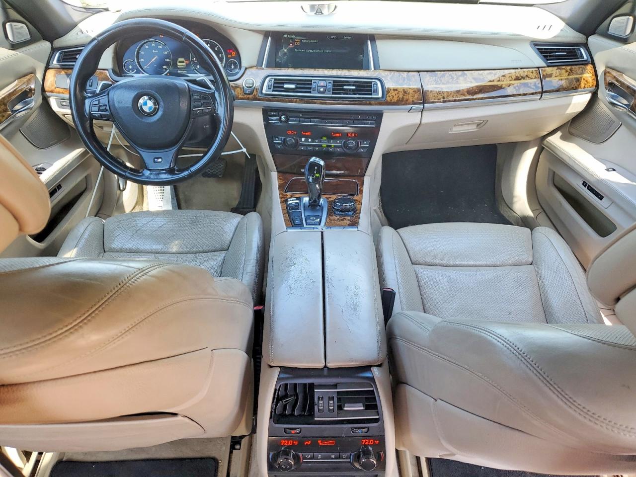 2014 Bmw 750 Li White vin: WBAYE8C58ED134701