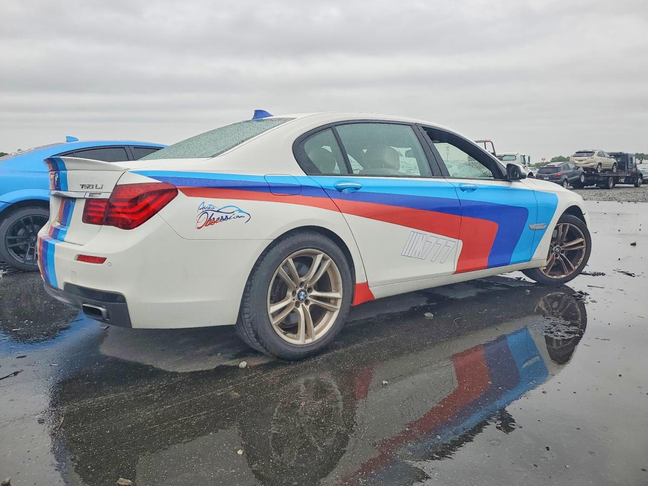 2013 Bmw 750 Li White vin: WBAYE8C59DD132115