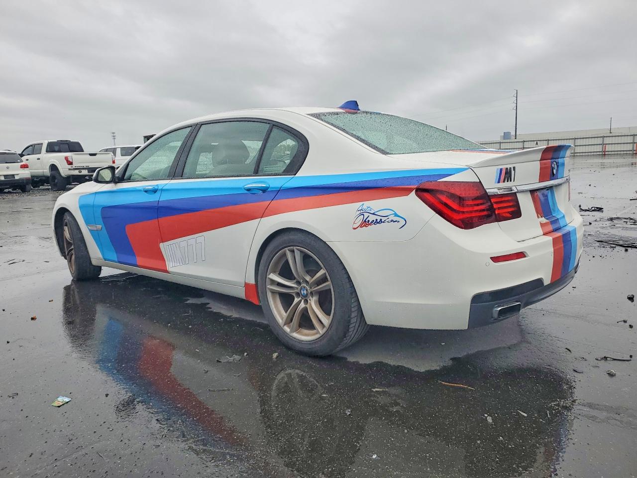 2013 Bmw 750 Li White vin: WBAYE8C59DD132115
