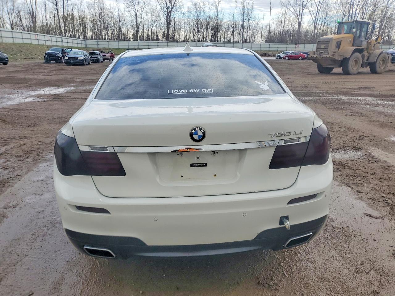 2014 Bmw 750 Li Белый vin: WBAYE8C59ED135551