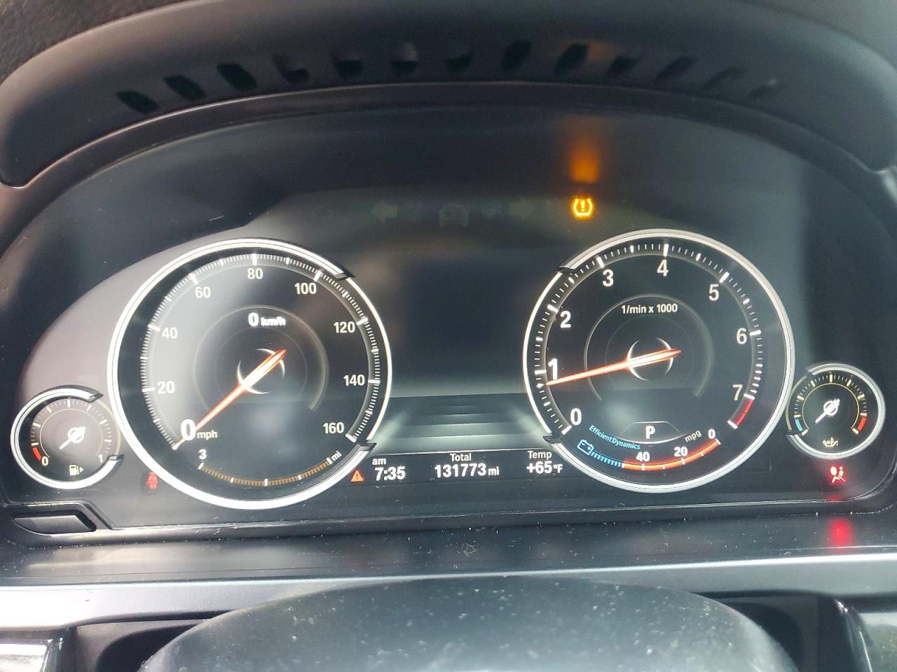 2014 Bmw 750 Li Белый vin: WBAYE8C59ED135551
