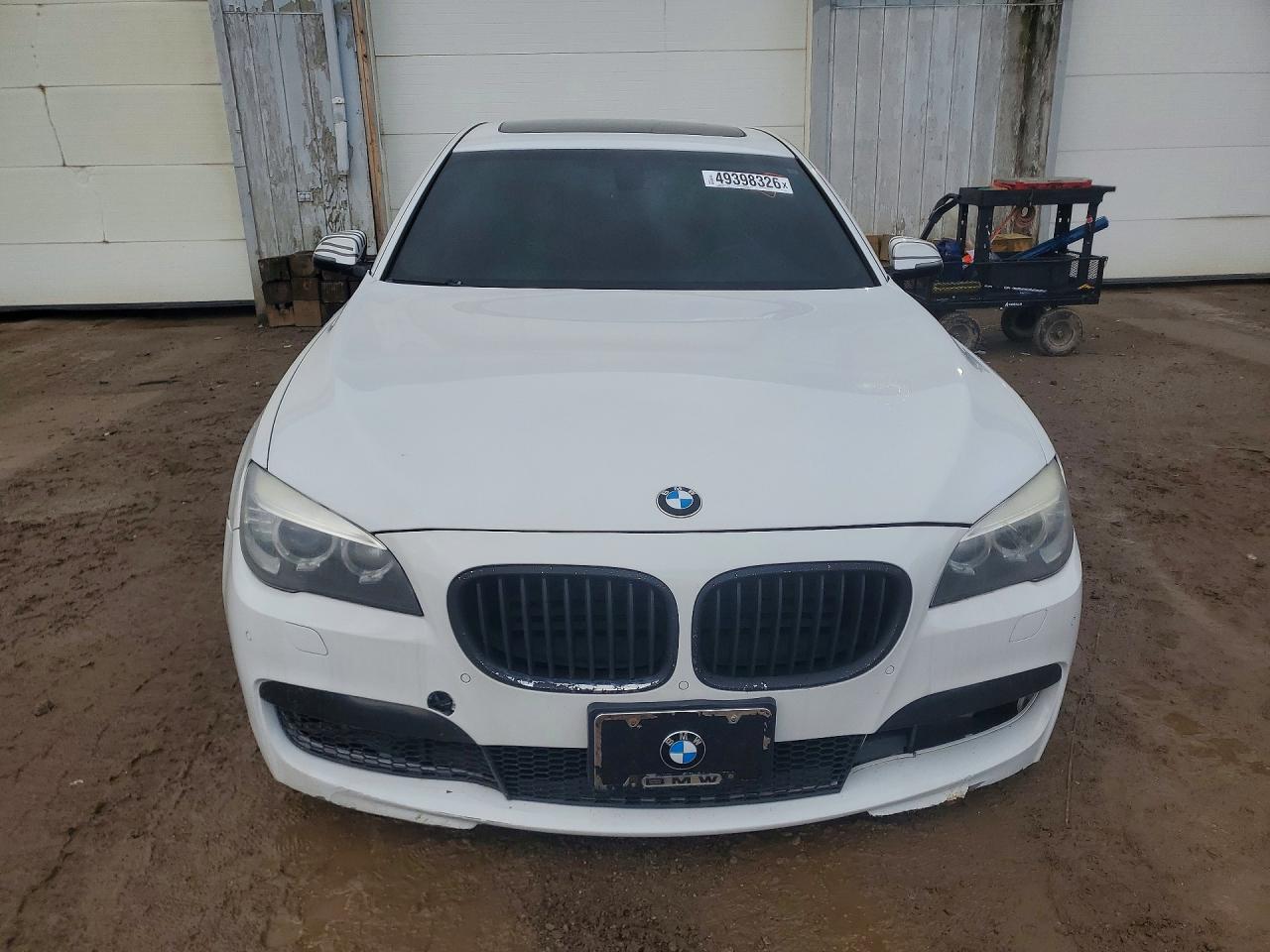 2014 Bmw 750 Li Белый vin: WBAYE8C59ED135551