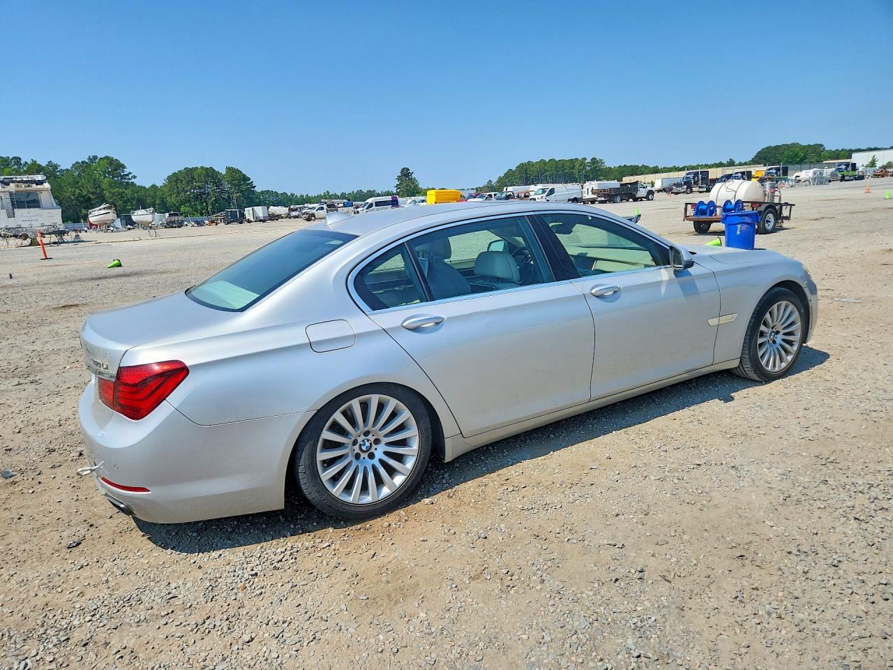 2013 Bmw 750 Li Gray vin: WBAYE8C5XDD131703