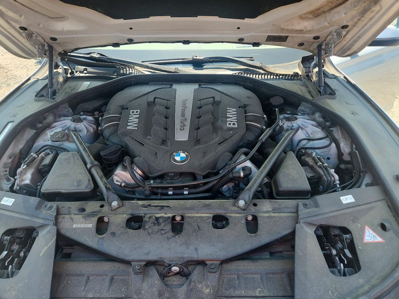 2013 Bmw 750 Li Gray vin: WBAYE8C5XDD131703