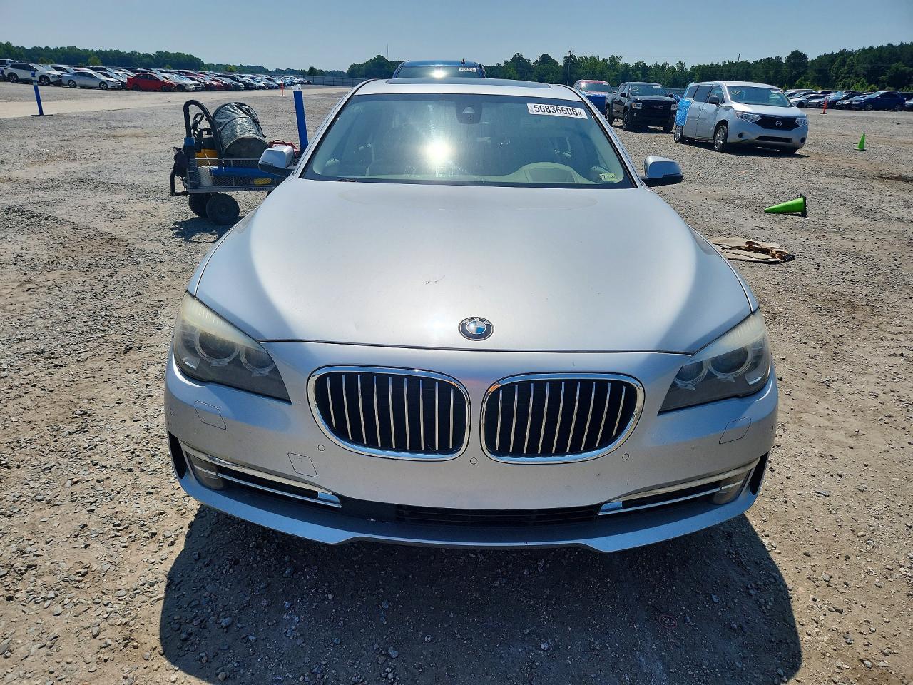 2013 Bmw 750 Li Gray vin: WBAYE8C5XDD131703