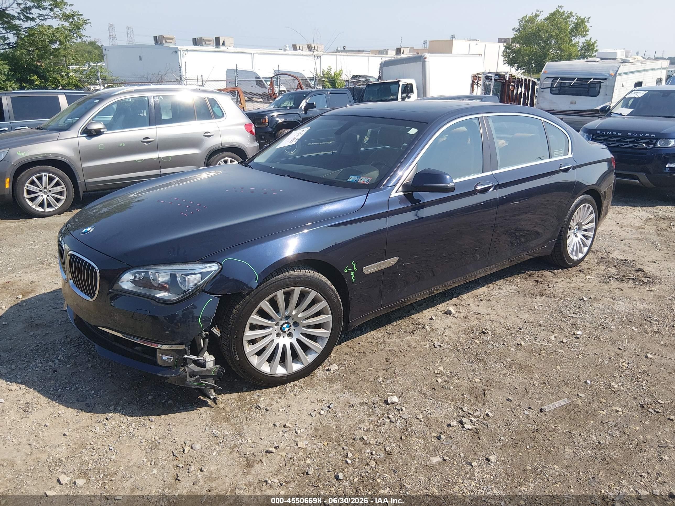 2013 Bmw 750li   Dark Blue vin: WBAYE8C5XDD131748