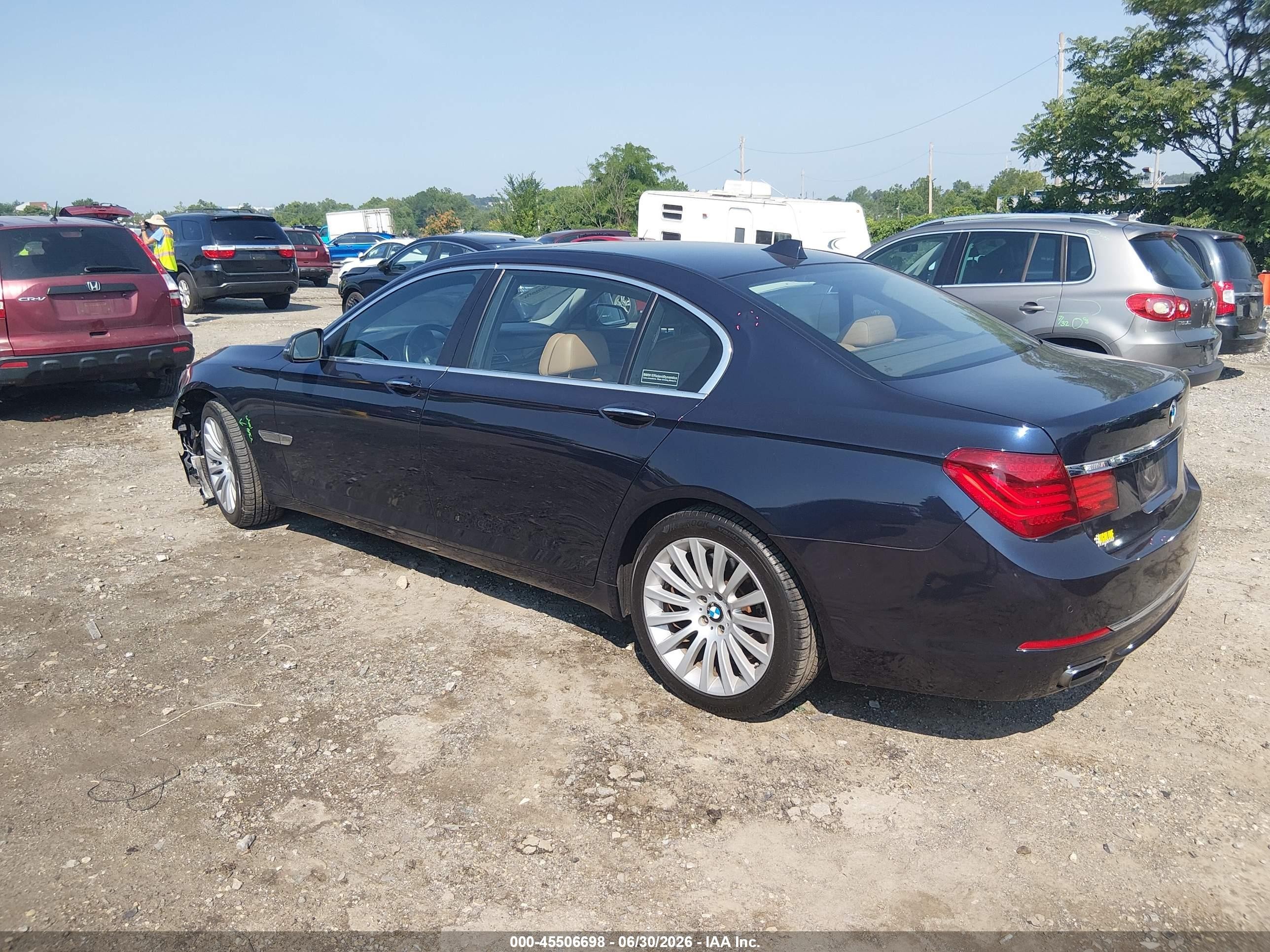2013 Bmw 750li   Dark Blue vin: WBAYE8C5XDD131748
