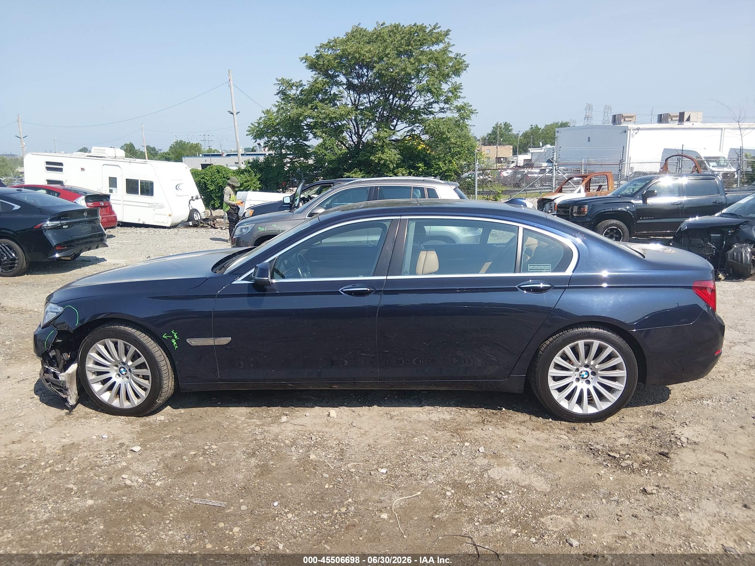 2013 Bmw 750li   Dark Blue vin: WBAYE8C5XDD131748