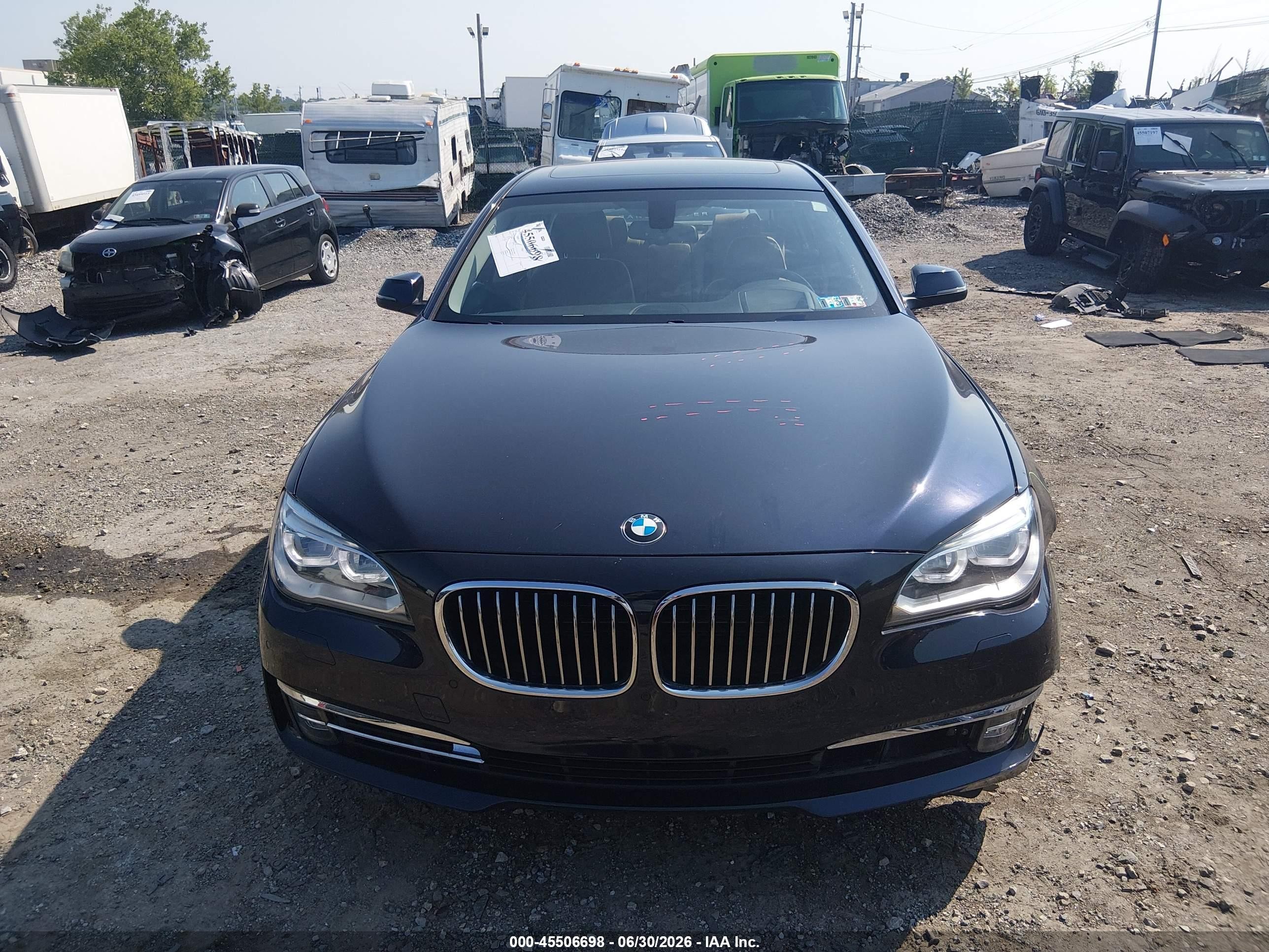 2013 Bmw 750li   Dark Blue vin: WBAYE8C5XDD131748