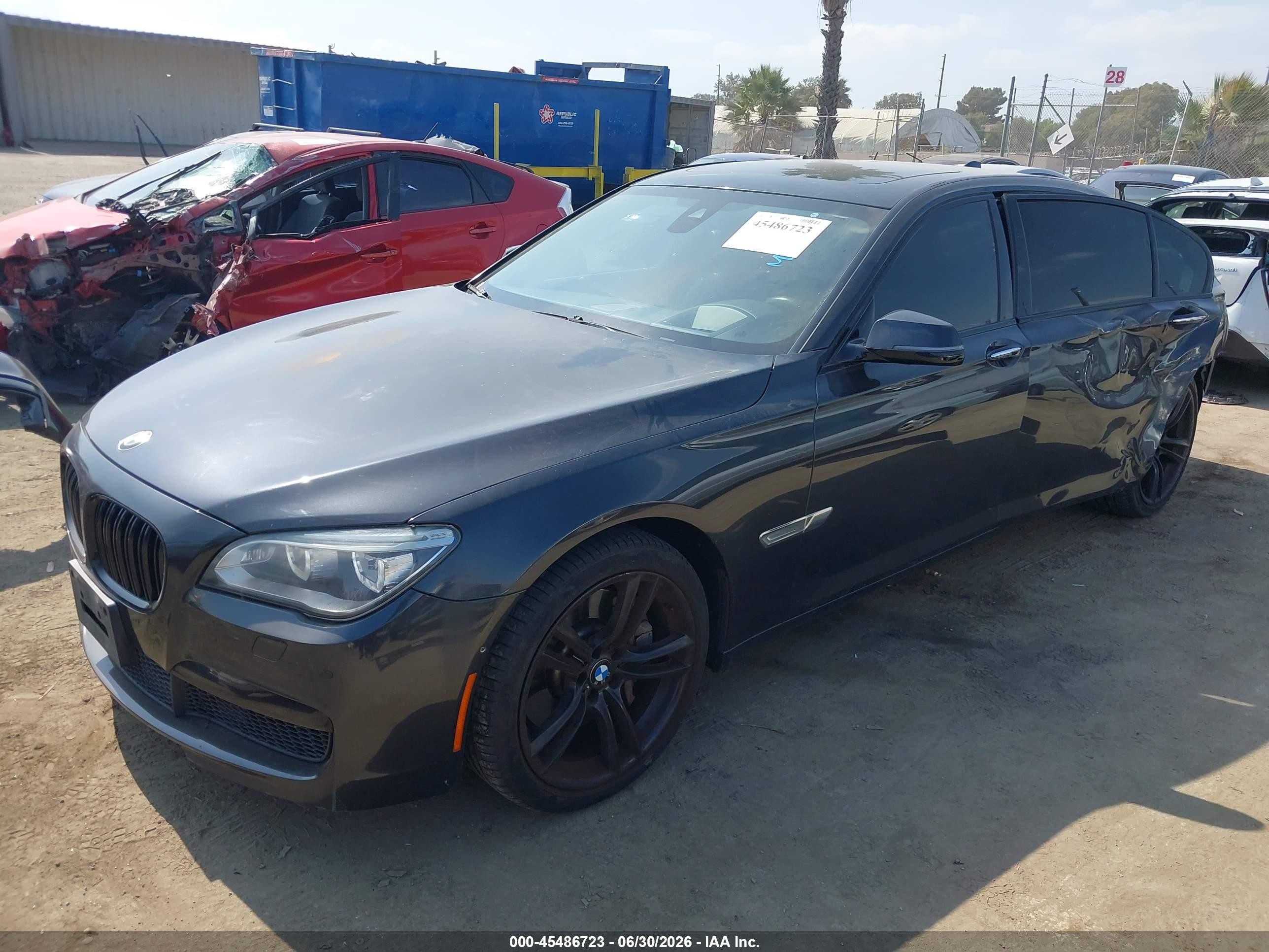2013 Bmw 750li   Black vin: WBAYE8C5XDD133127