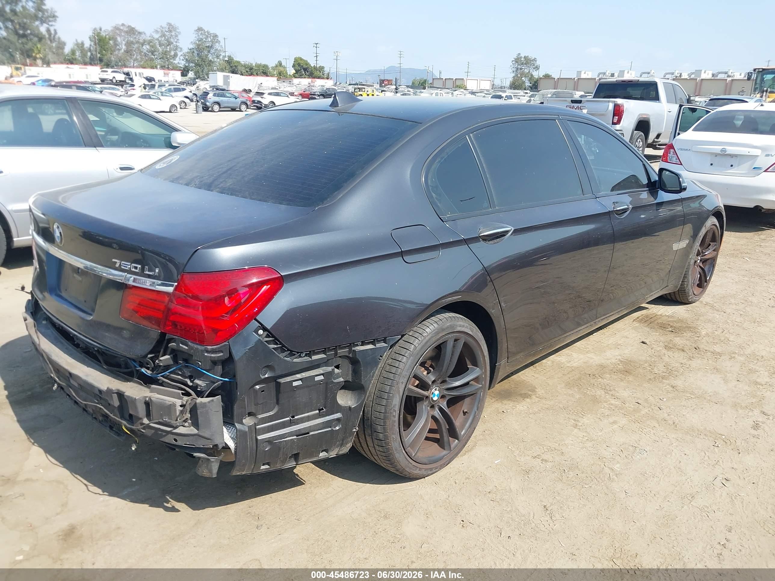 2013 Bmw 750li   Black vin: WBAYE8C5XDD133127