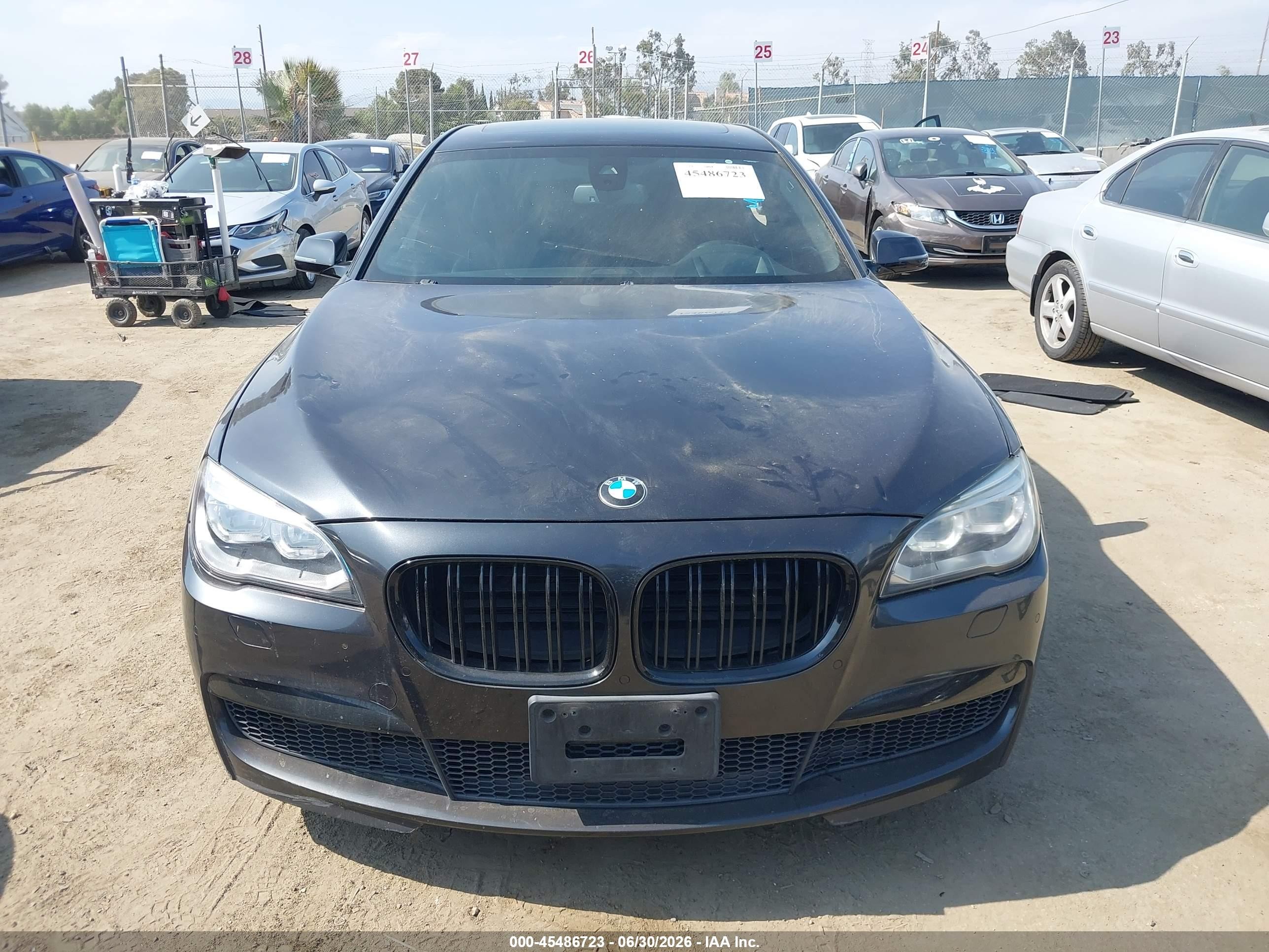 2013 Bmw 750li   Black vin: WBAYE8C5XDD133127