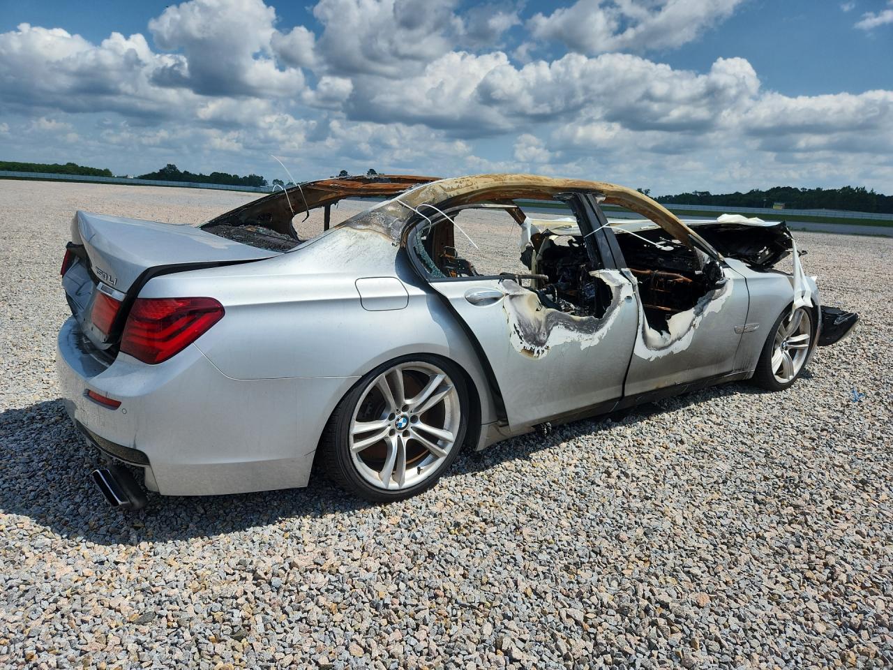 2013 Bmw 750 Li Silver vin: WBAYE8C5XDD133208