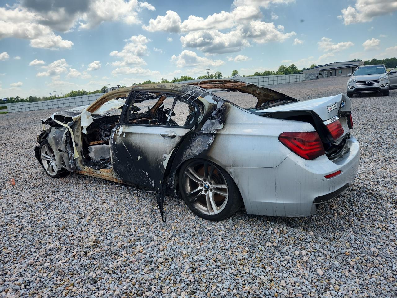 2013 Bmw 750 Li Silver vin: WBAYE8C5XDD133208