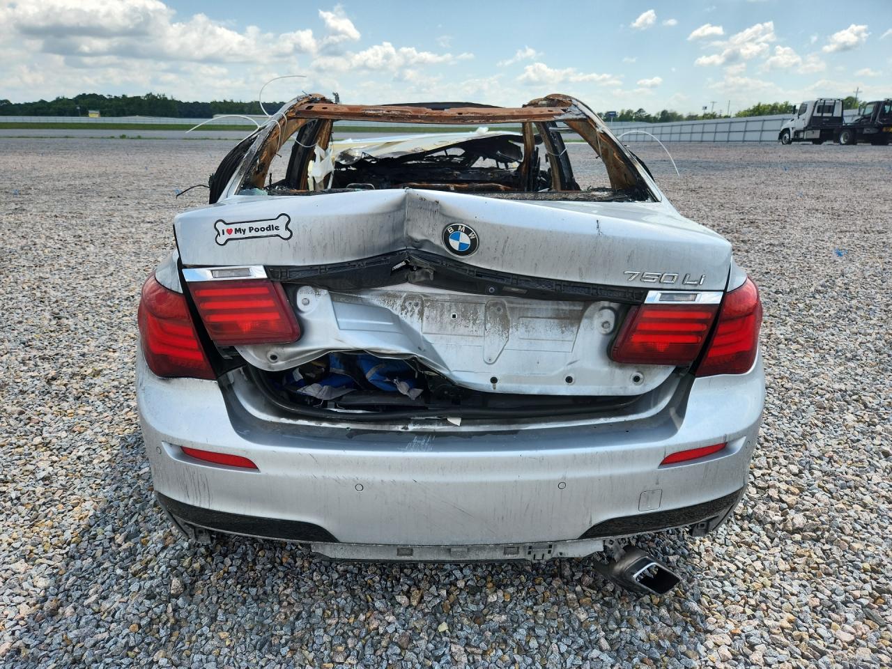 2013 Bmw 750 Li Silver vin: WBAYE8C5XDD133208