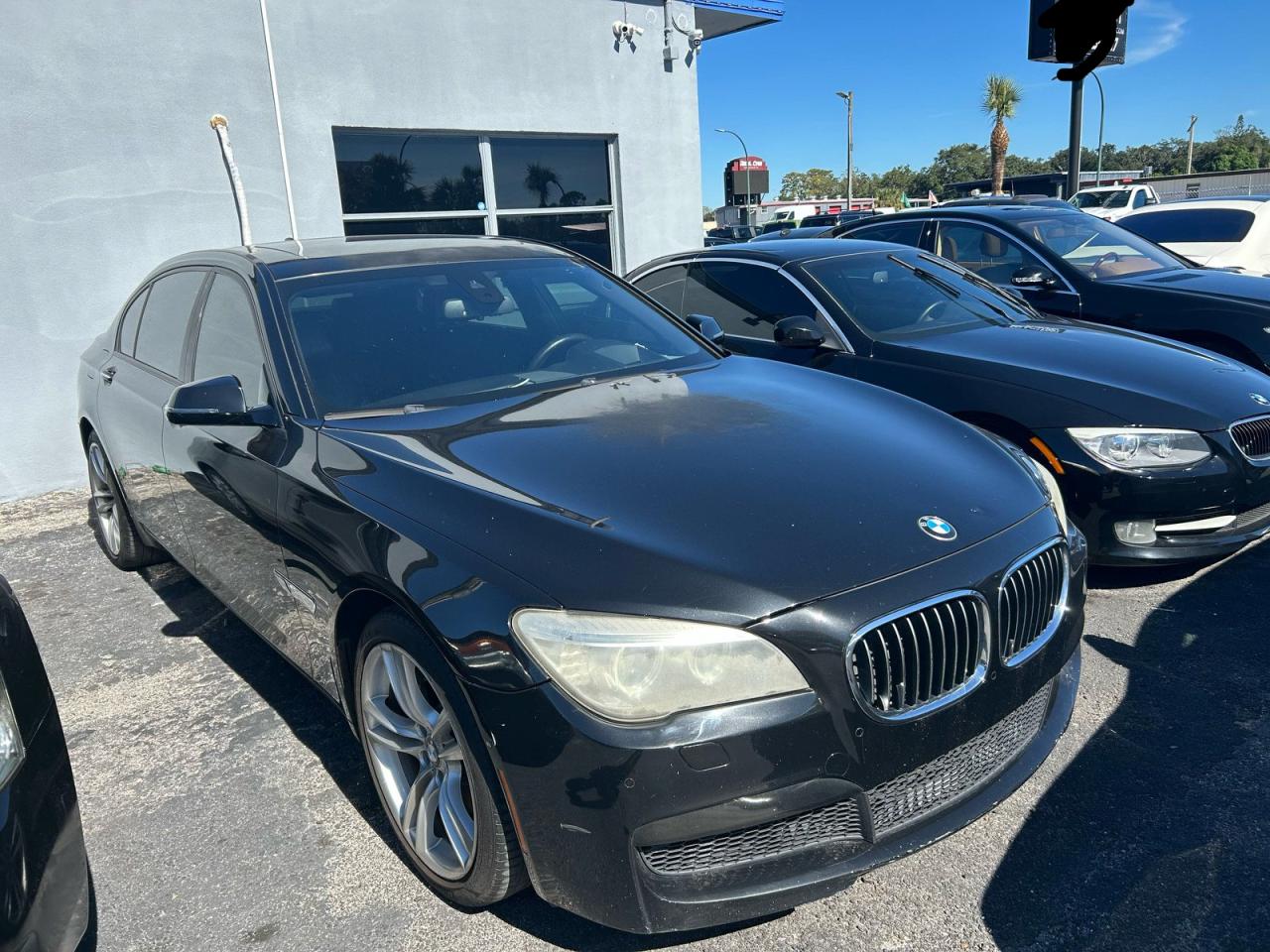 2014 Bmw 750 Li Black vin: WBAYE8C5XED134439