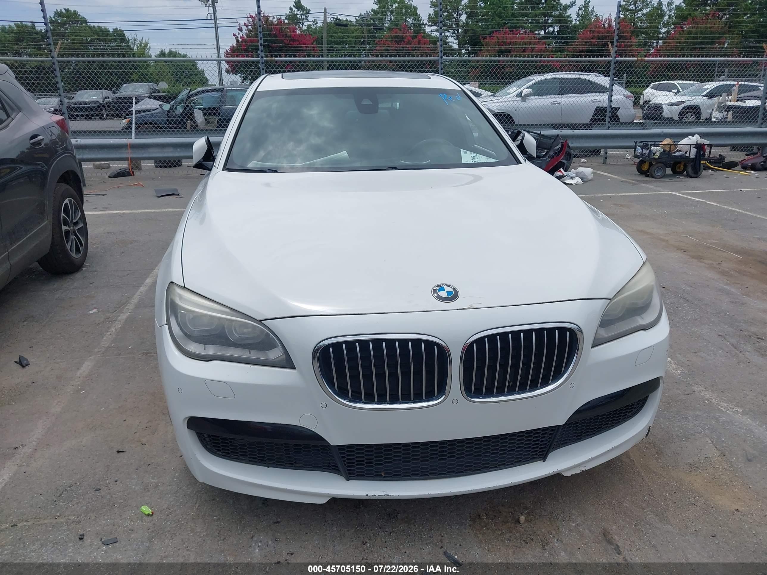 2014 Bmw Alpina B7   Белый vin: WBAYE8C5XED136417
