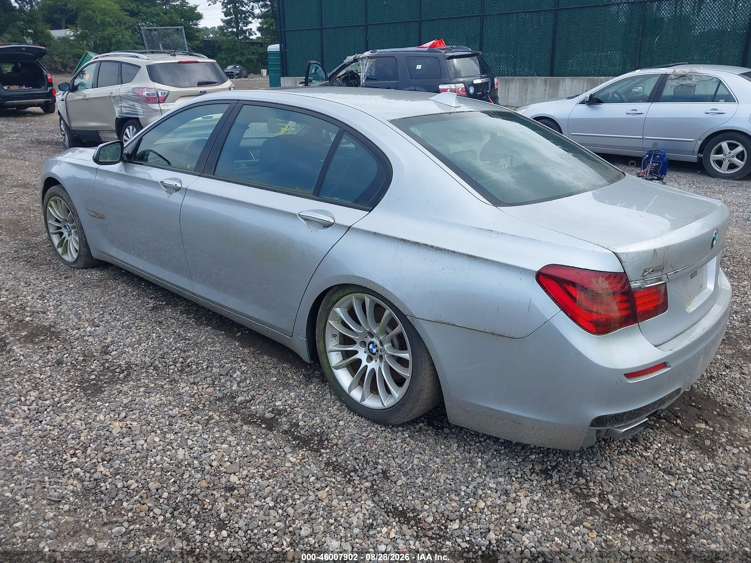 2013 Bmw 740 Lxi Silver vin: WBAYF4C50DD127326