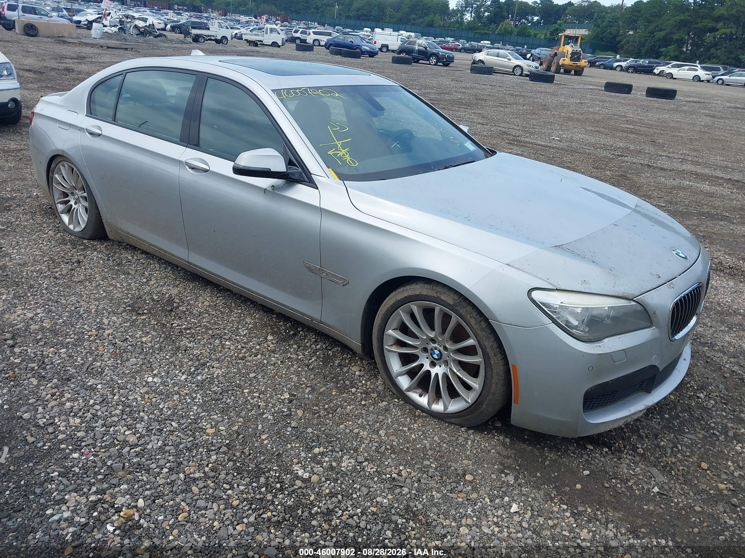 2013 Bmw 740 Lxi Silver vin: WBAYF4C50DD127326
