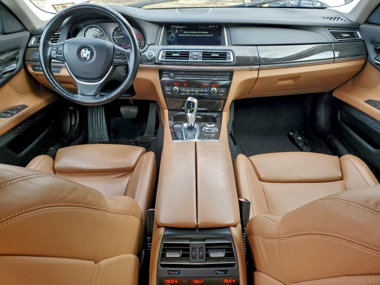 2013 Bmw 740 Lxi Gold vin: WBAYF4C52DDE23726