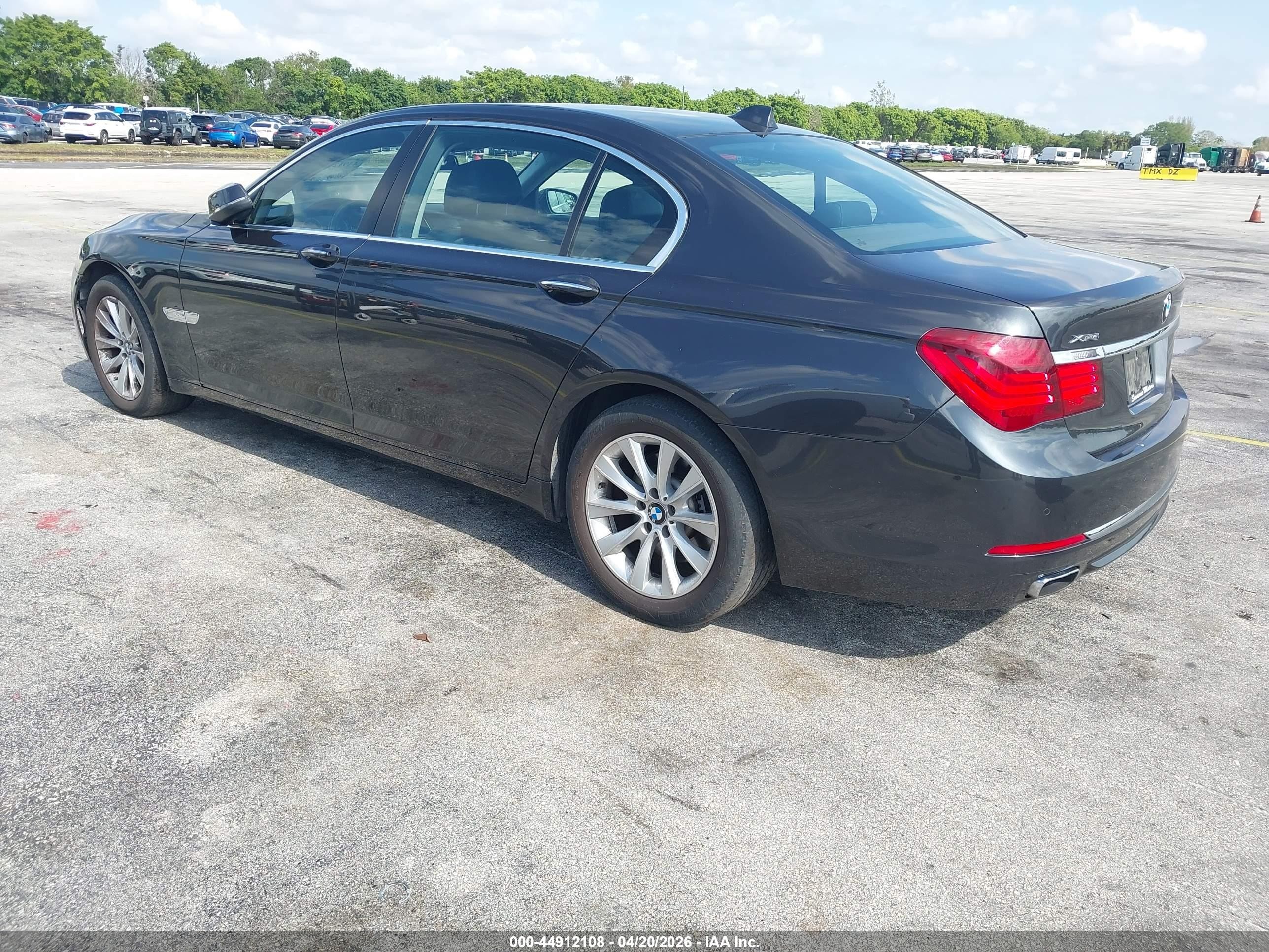 2013 Bmw 740li Xdrive Gray vin: WBAYF4C52DDE23905