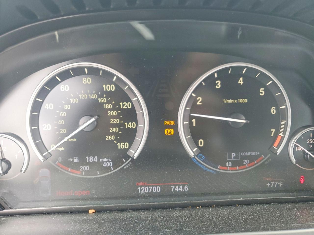 2013 Bmw 740 Lxi Black vin: WBAYF4C53DD127580