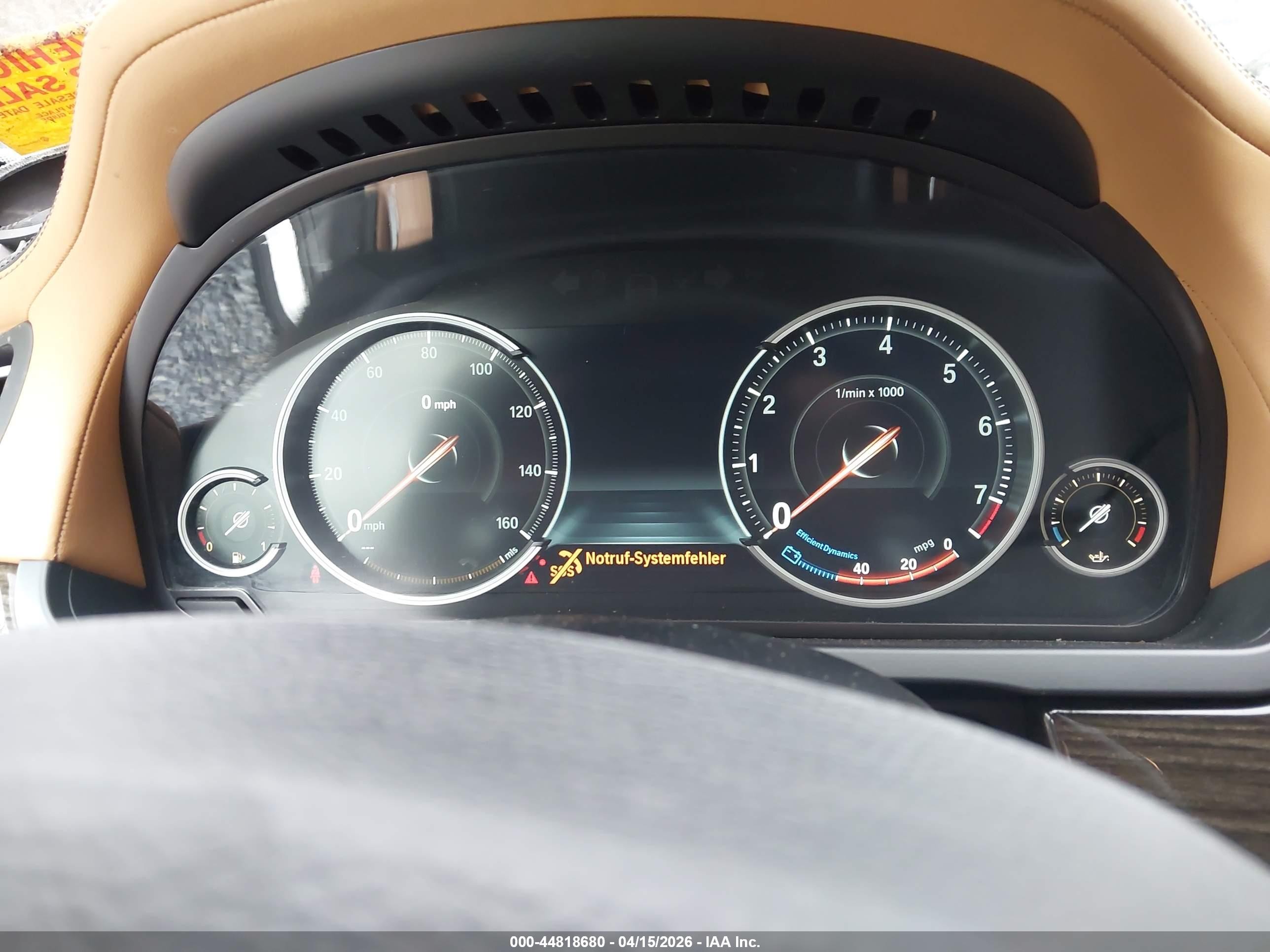 2014 Bmw 740li Xdrive Black vin: WBAYF4C53ED281756