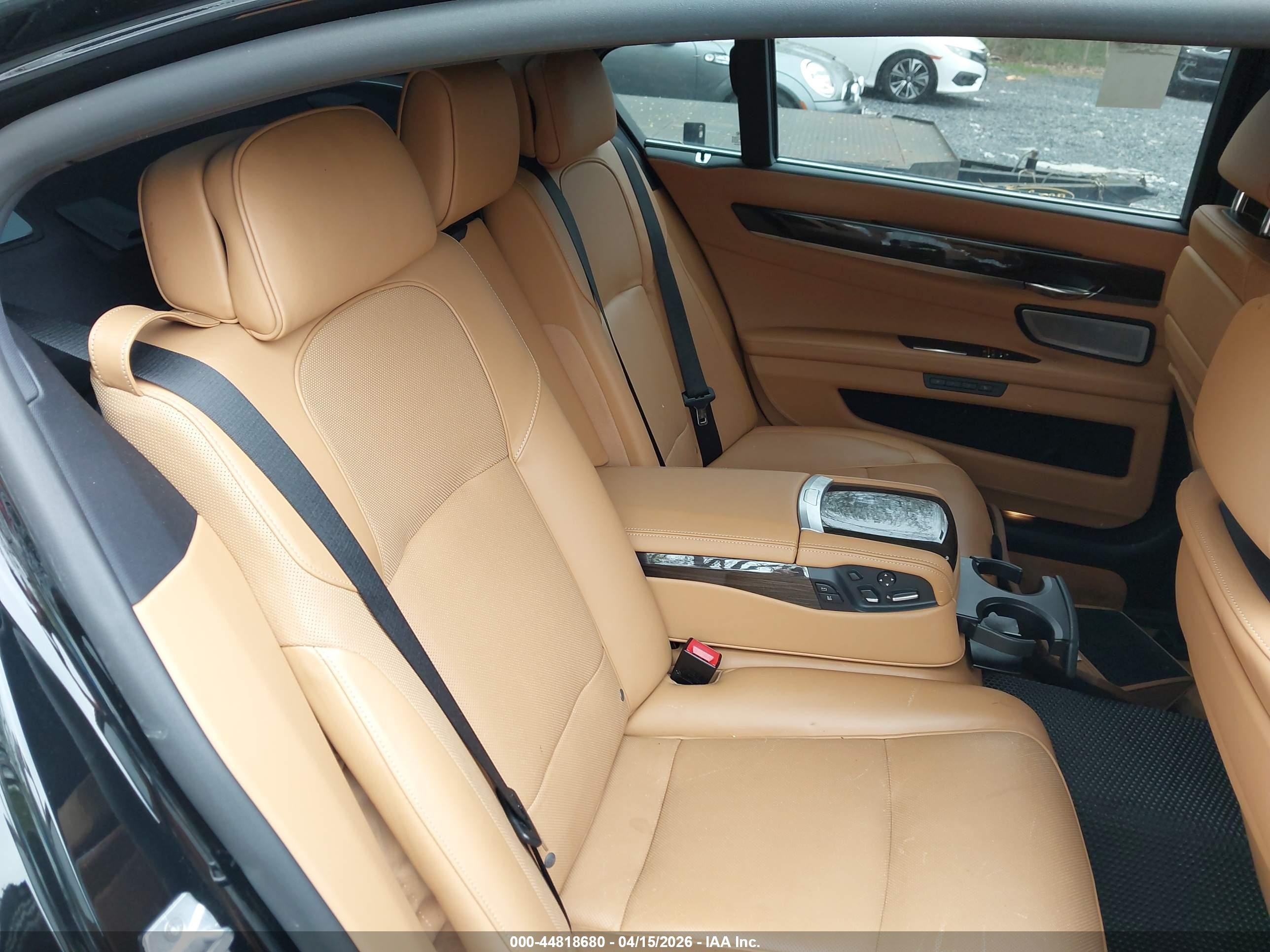 2014 Bmw 740li Xdrive Black vin: WBAYF4C53ED281756