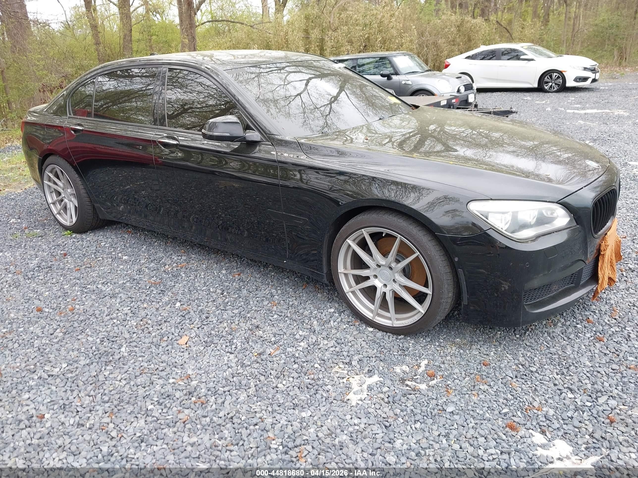 2014 Bmw 740li Xdrive Black vin: WBAYF4C53ED281756