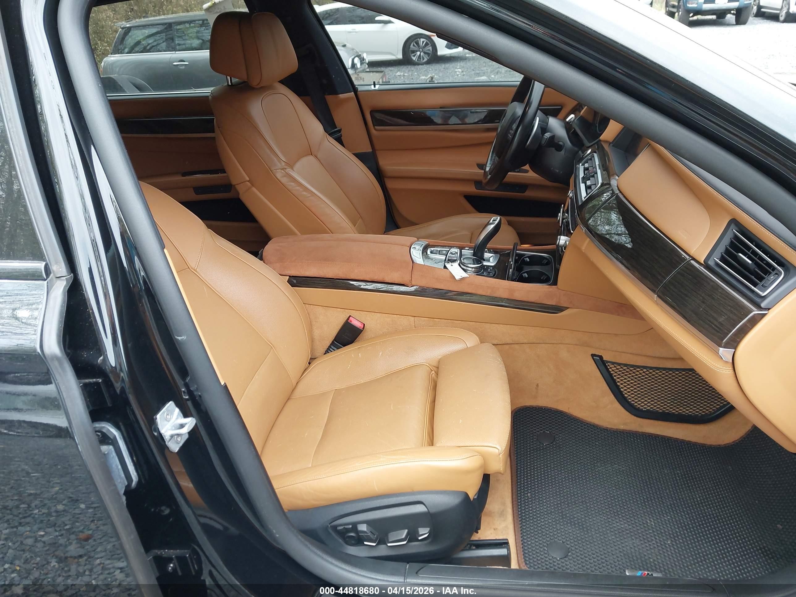 2014 Bmw 740li Xdrive Black vin: WBAYF4C53ED281756