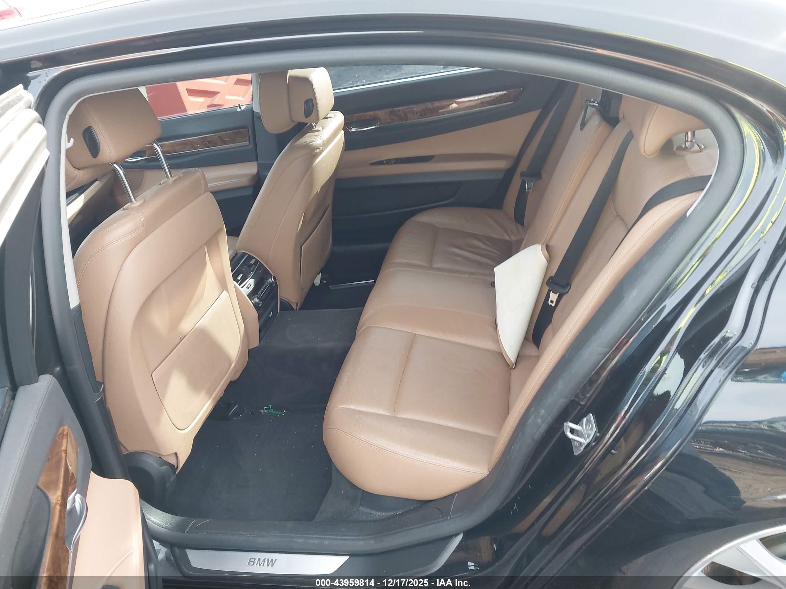 2015 Bmw 740li Xdrive Black vin: WBAYF4C53FD874101