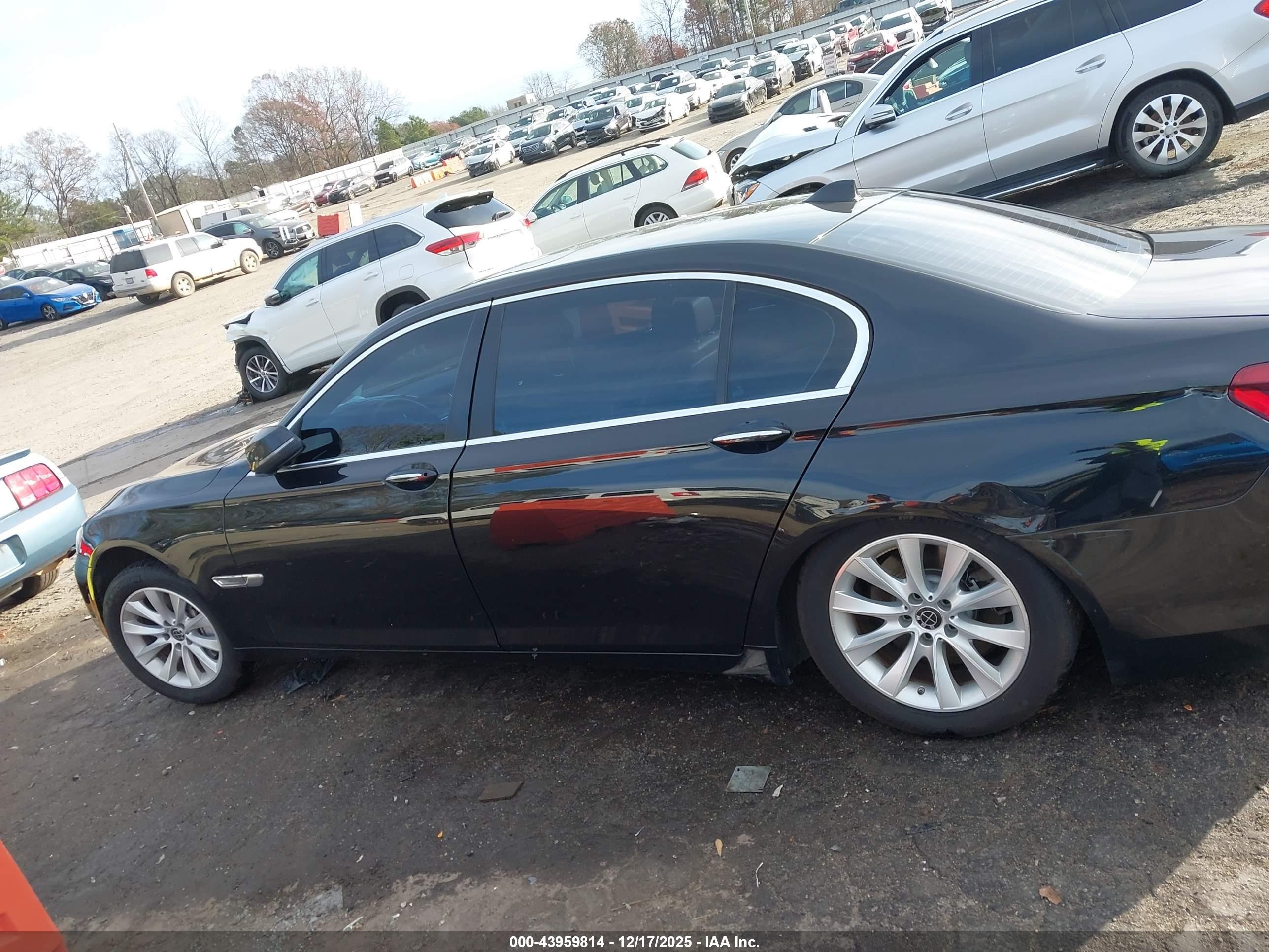 2015 Bmw 740li Xdrive Black vin: WBAYF4C53FD874101