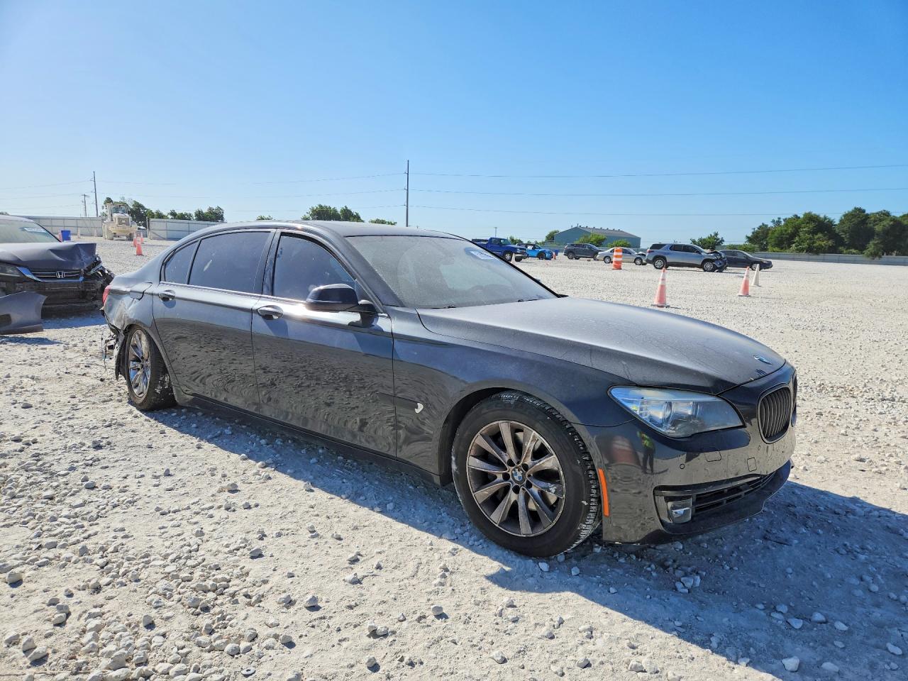 2014 Bmw 740 Lxi Black vin: WBAYF4C55ED281743