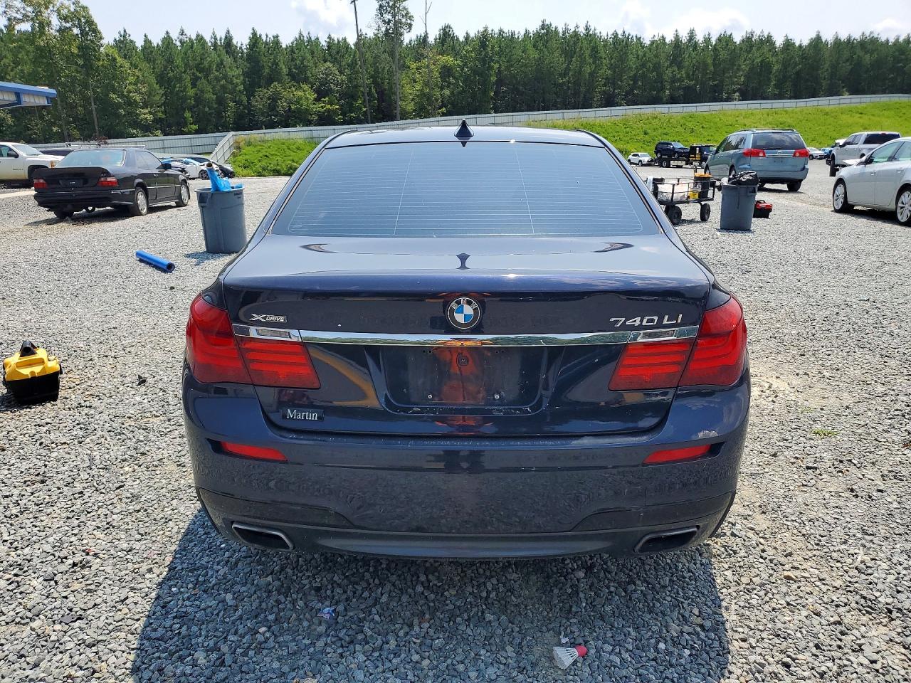 2015 Bmw 740 Lxi Blue vin: WBAYF4C55FG291818