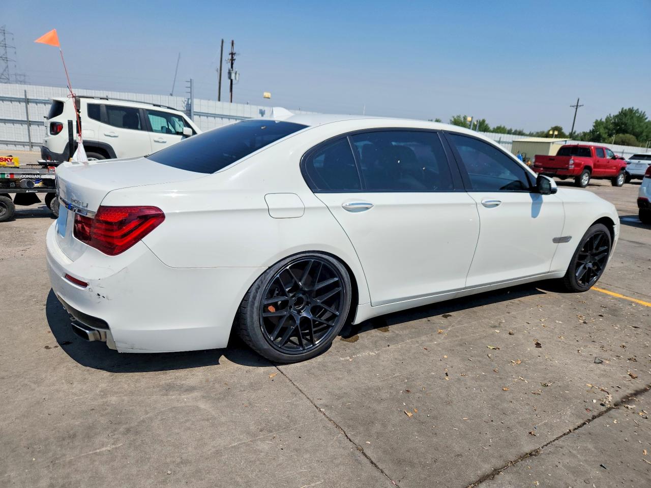 2015 Bmw 740 Lxi White vin: WBAYF4C55FGS99420