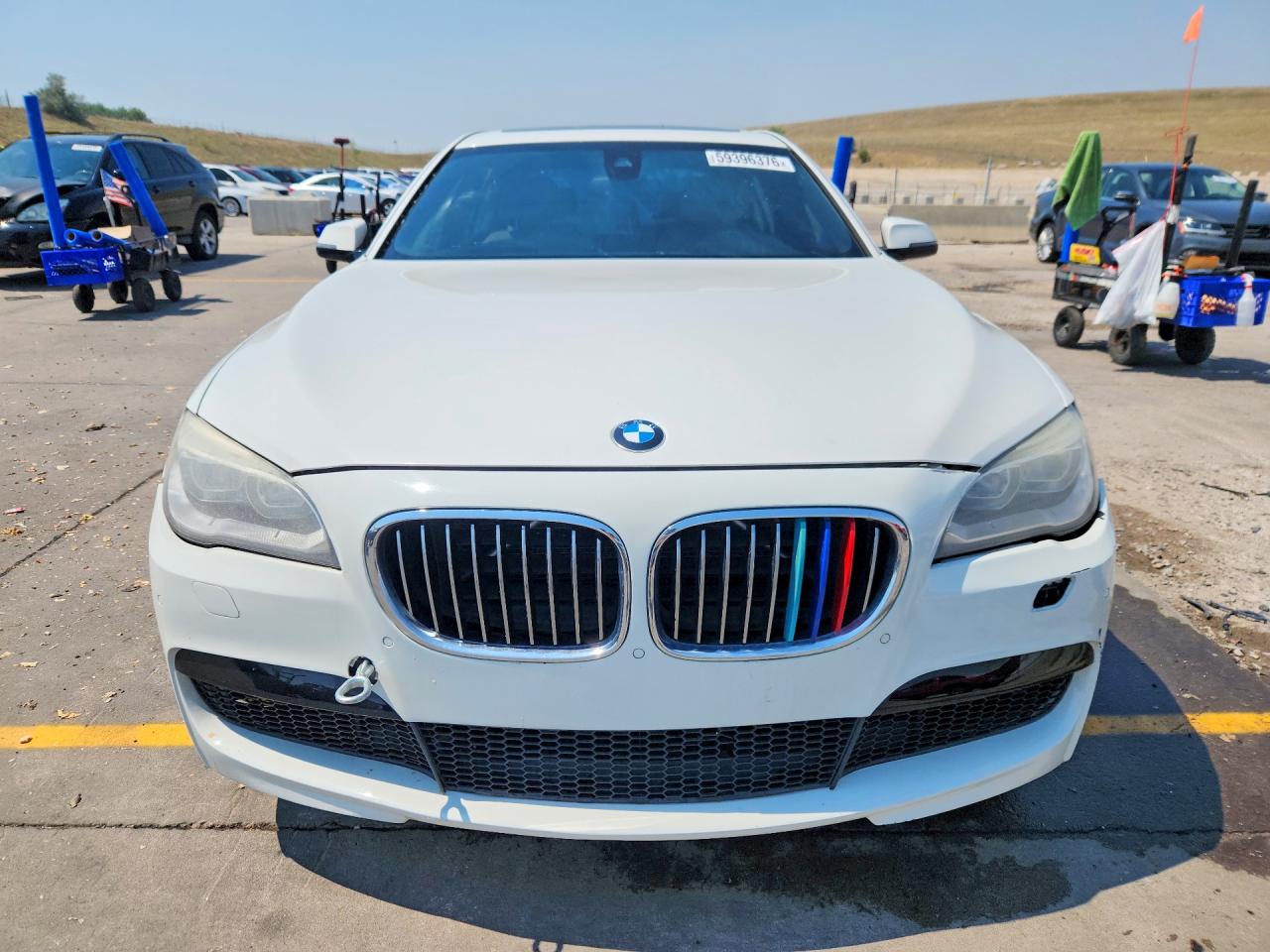 2015 Bmw 740 Lxi White vin: WBAYF4C55FGS99420