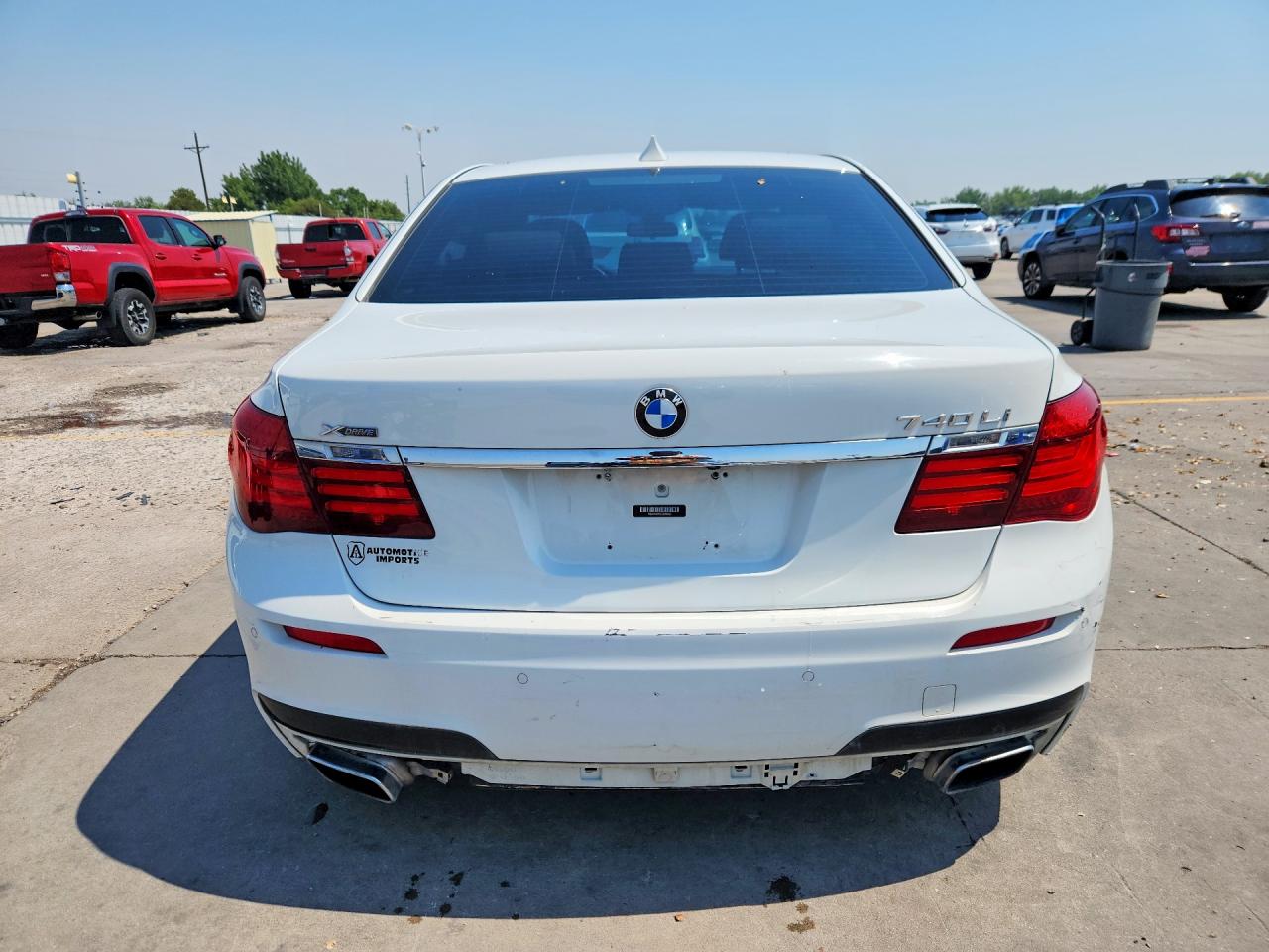 2015 Bmw 740 Lxi White vin: WBAYF4C55FGS99420