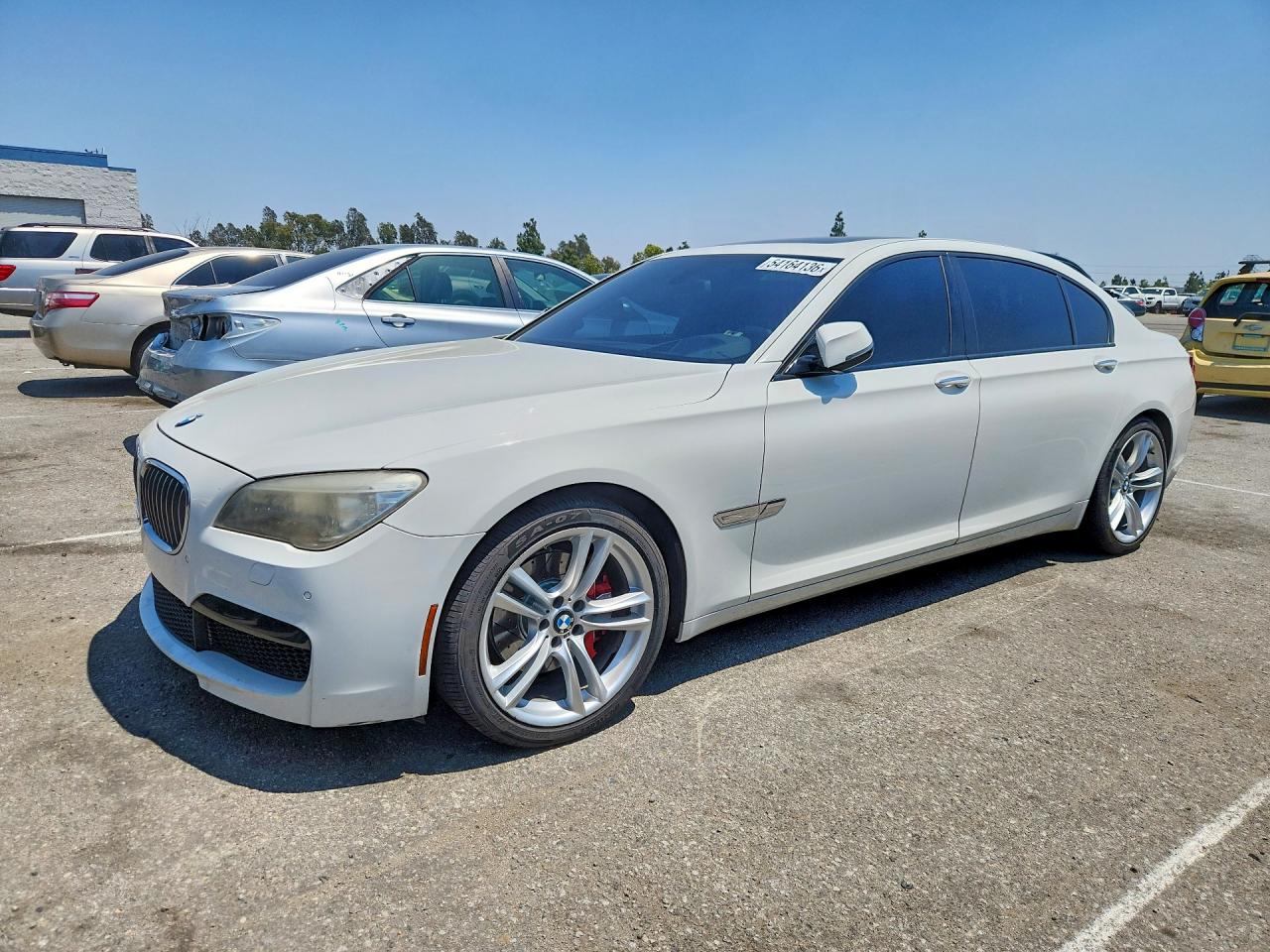 2013 Bmw 740 Lxi White vin: WBAYF4C56DD127525