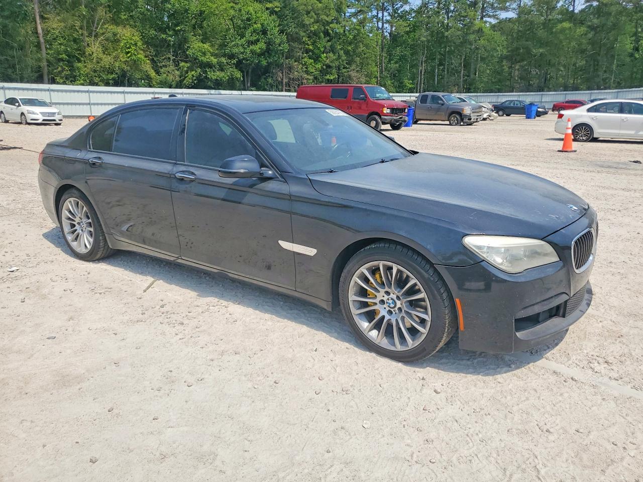 2014 Bmw 740 Lxi Black vin: WBAYF4C56ED282030