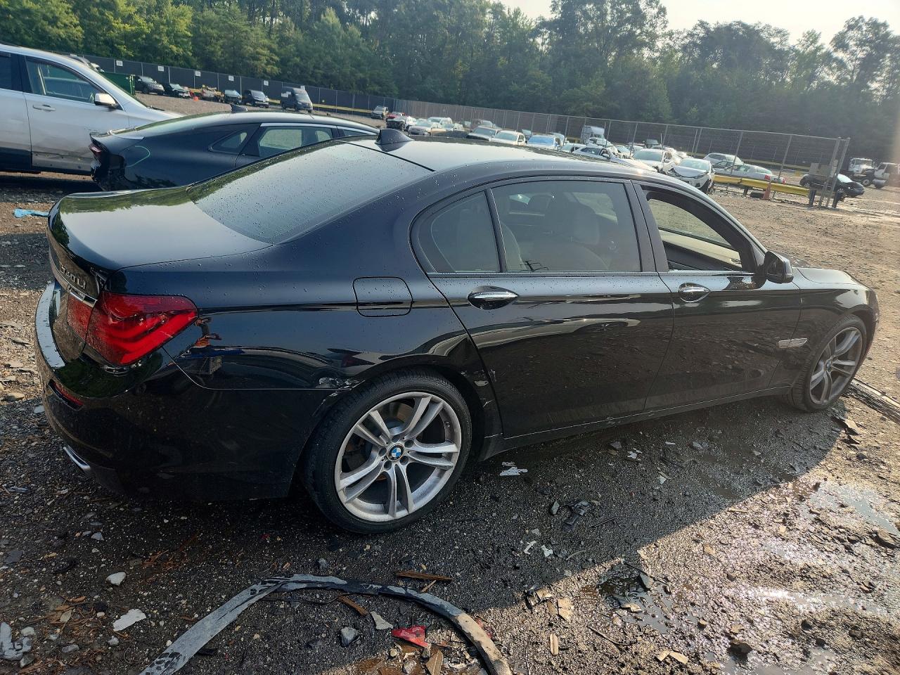 2015 Bmw 740 Lxi Black vin: WBAYF4C56FD874013