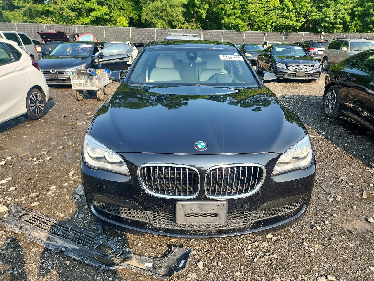 2015 Bmw 740 Lxi Black vin: WBAYF4C56FD874013