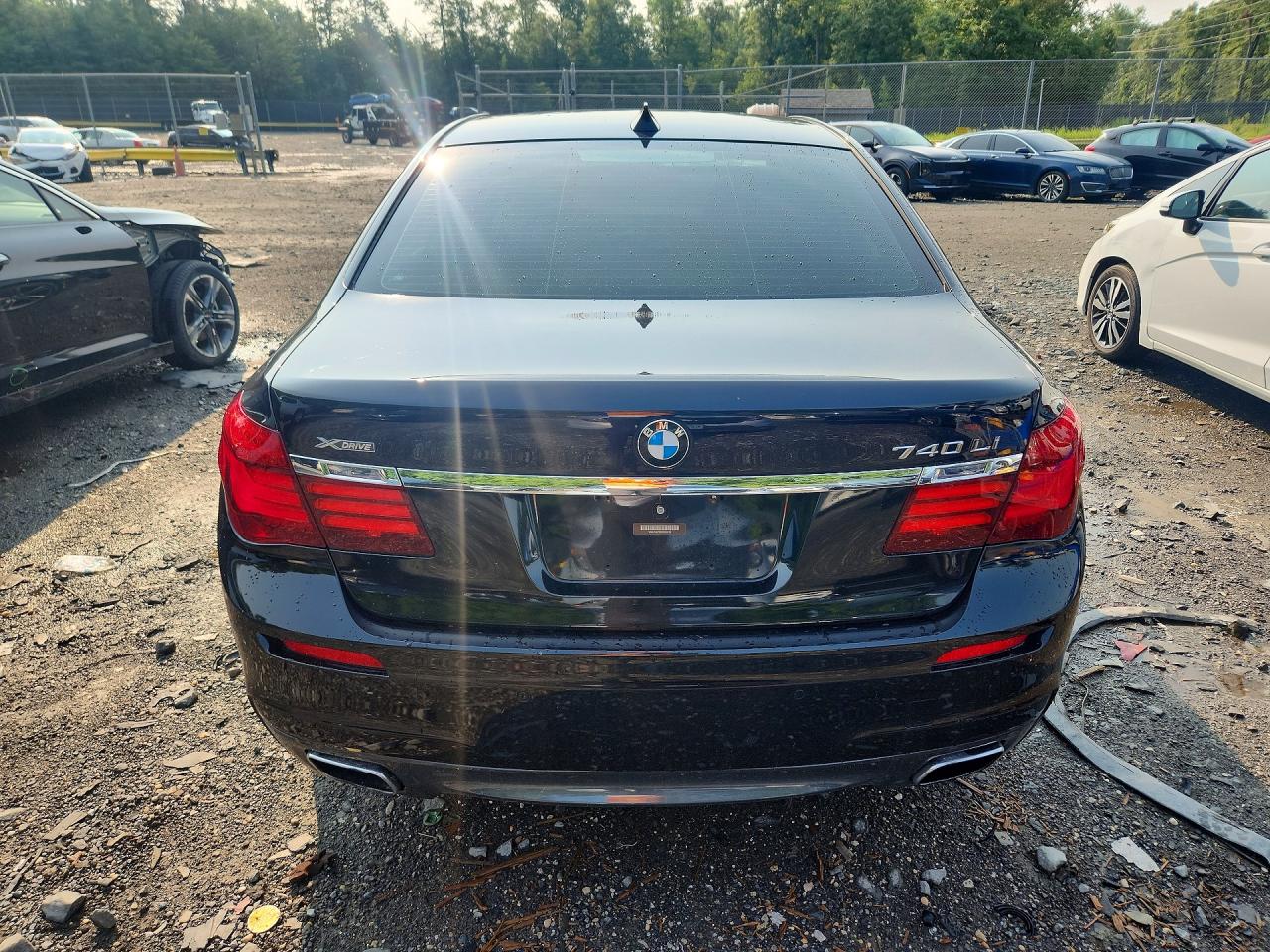 2015 Bmw 740 Lxi Black vin: WBAYF4C56FD874013