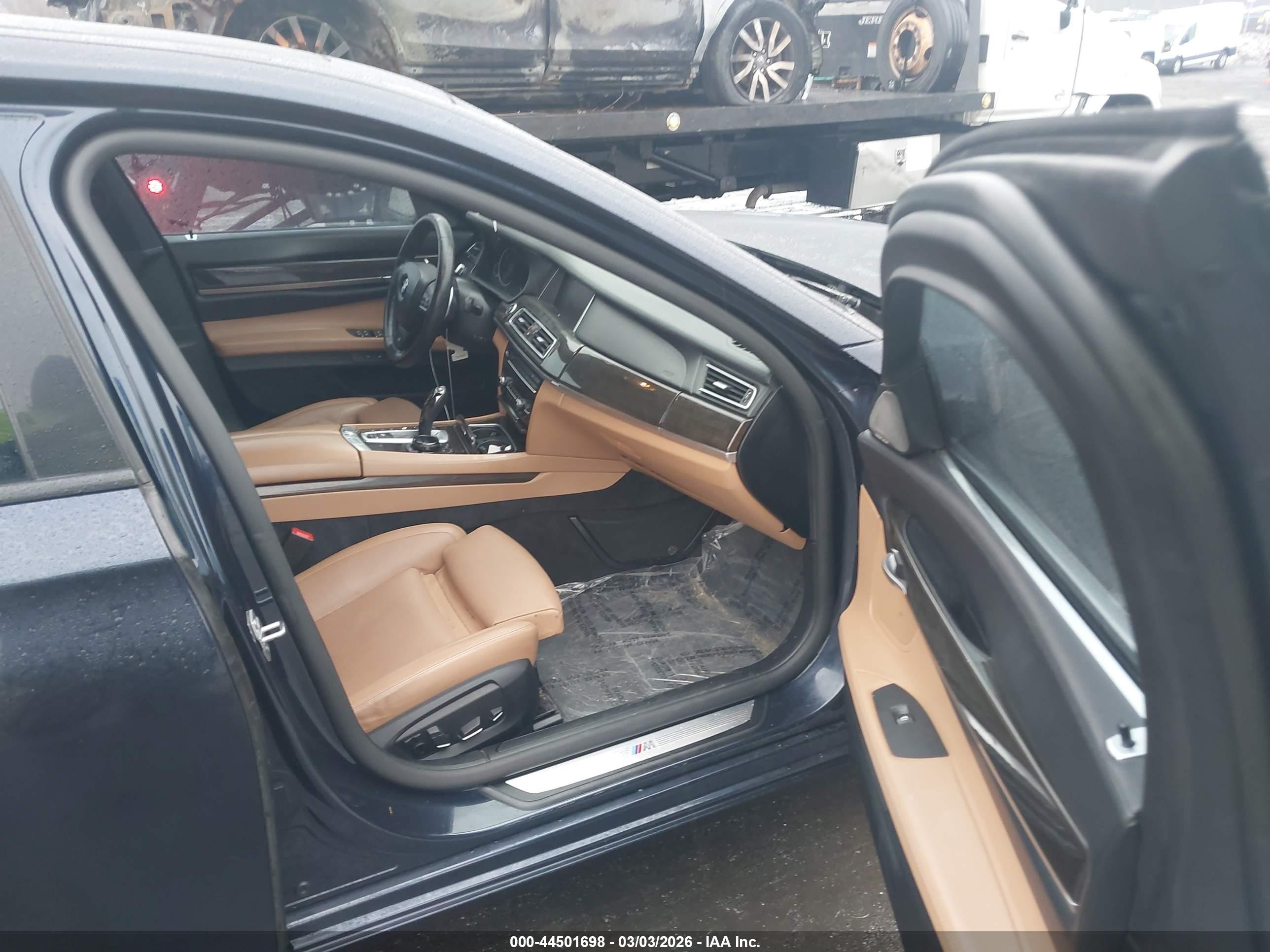 2015 Bmw 740li Xdrive Dark Blue vin: WBAYF4C56FD874111